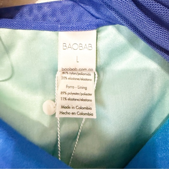 NWT Baobab Eliza Dress in Dawn Ombré Multicolor One Shoulder Revolve Size Large - Picture 9 of 9